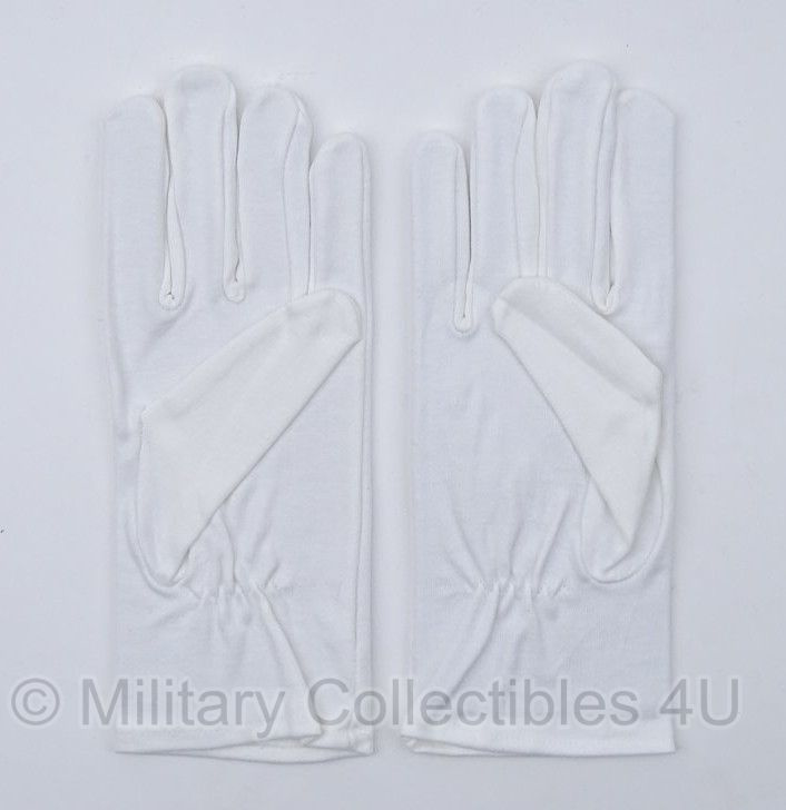 Nederlands leger katoenen Handschoen katoen wit GLT- nieuw in verpakking - maat 9,5 of 10 - origineel