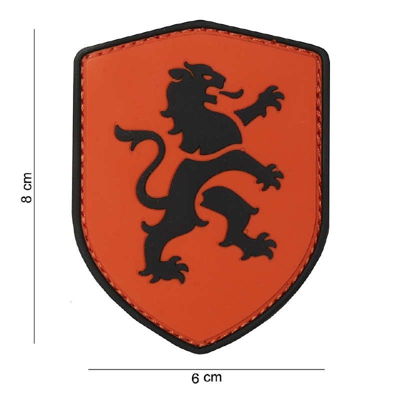Reorganiseren geboren Slot Uniform Nederlandse oranje met leeuw embleem 3D PVC - met klittenband -  Schild Hollandse Leeuw Oranje - 8 x 6 cm | Emblemen en insignes - PVC |  Military Collectibles 4U