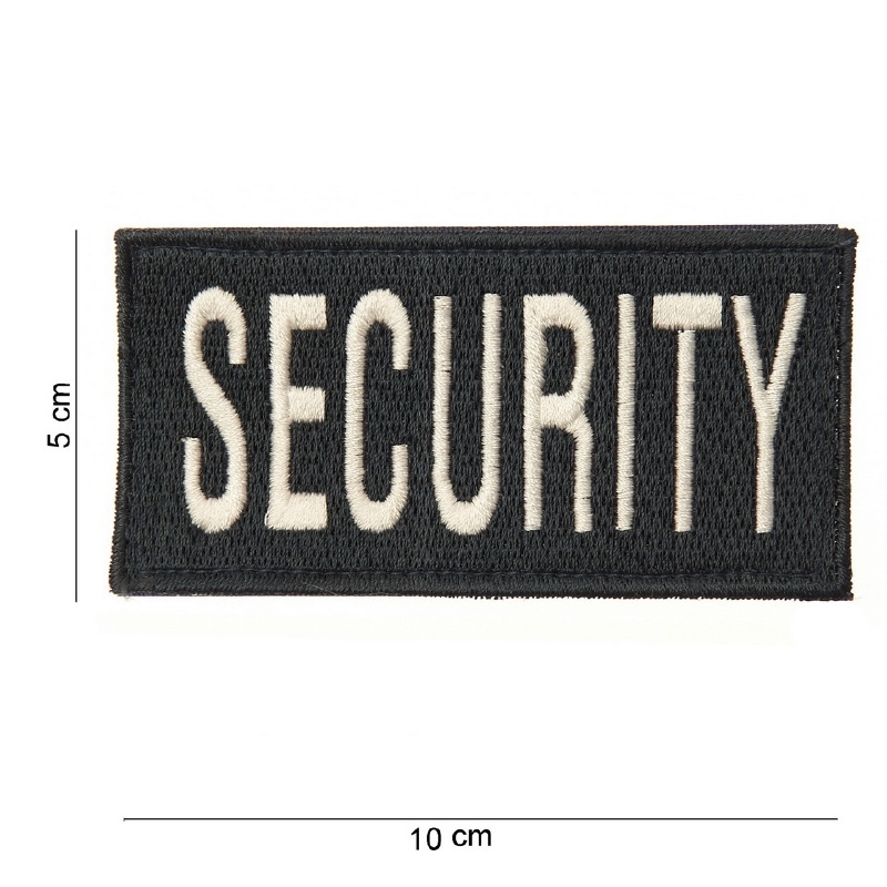 Kustlijn Corroderen vergeten kleding of vest embleem - rechthoekig met klittenband- Security - 10 x 5 cm  | Emblemen en insignes - Stof - nieuw gemaakt | Military Collectibles 4U