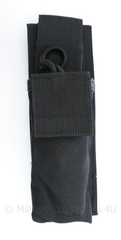 Zwarte portofoon koppeltas  - 7 x 5,5 x 22 cm -  origineel