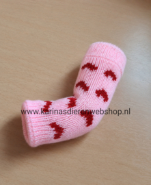 konijnen sokken bij "sore hocks / pododermatitis "  elastisch Roze maat S