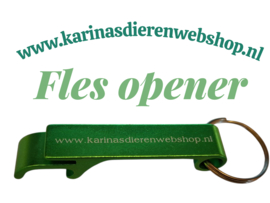 " www.karinasdierenwebshop.nl " Fles Opener ** GRATIS 1 BIJ BESTELLING VAN €25,- OF MEER