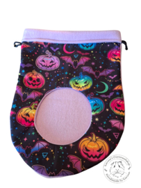 Hooizak deluxe " Halloween pompoen " lila
