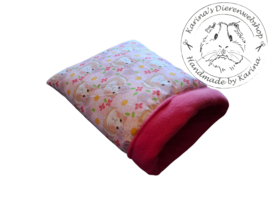 Handgemaakte Slaapzak Deluxe  " Cavia Print  Bloemen "