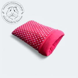 Handgemaakte Slaapzak Deluxe  " rood met witte sterren "