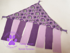 Schuil hoek hangmat  " Ratjes Purple duo " Roosje Rosalie ®