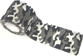 Animal Elastiche bandage / verband 5 cm x 4,5 meter Camouflage Zwart