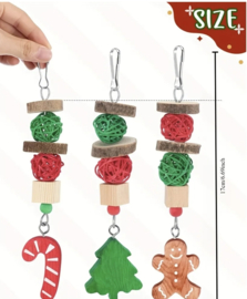 Knaag hanger / speelgoed KERST