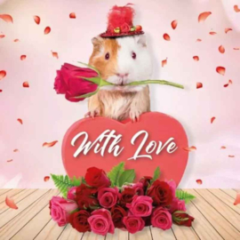 Kaart With Love Guinea Pig