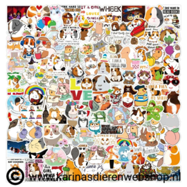 Cavia stickers assorti 10 stuks