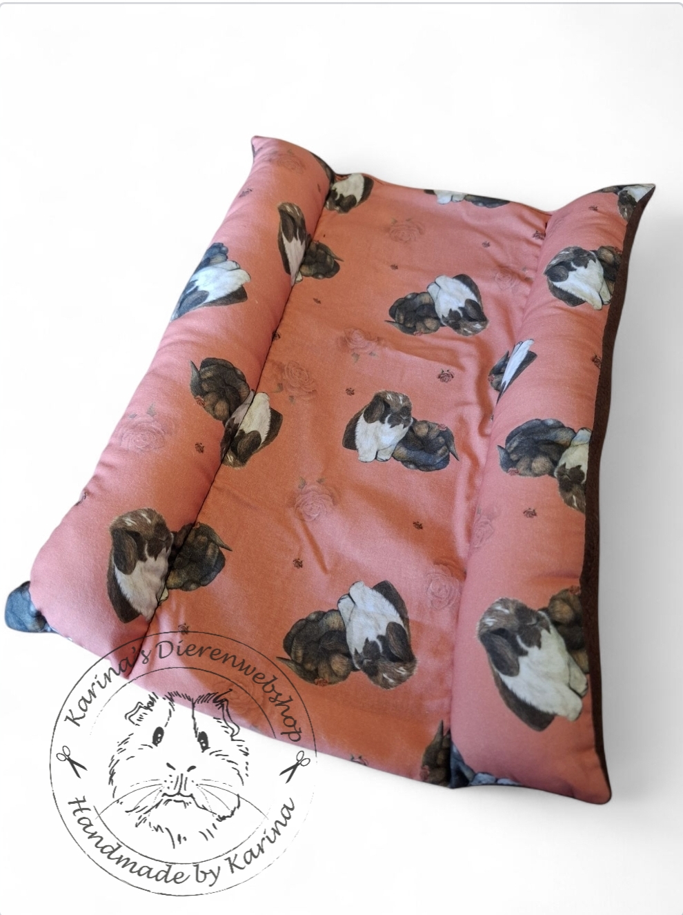 Bunny Snuggle Bed " Hop&Flop " L .... hangoor konijntjes stof van RoosjeRosalie®