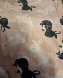 Anti plas Deken XL  .....   " Wellness Fleece Konijnen"