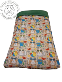 Handgemaakte Slaapzak Deluxe  " Cavia Print Beach "