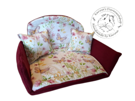 Lounge Bed "  Vlinders en bloemen "