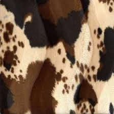 Hangmat  "knaagdier"  XL .... Velboa dieren print Koe bruin