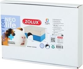 Zolux Neolife Houten Huisje Cavia Blauw 35X21X16 cm