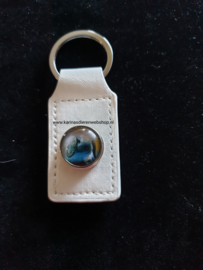 Leren Sleutelhanger Chunk Hangoor Konijn 2