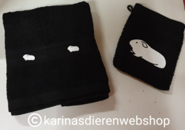 Handdoek Washand Set Cavia