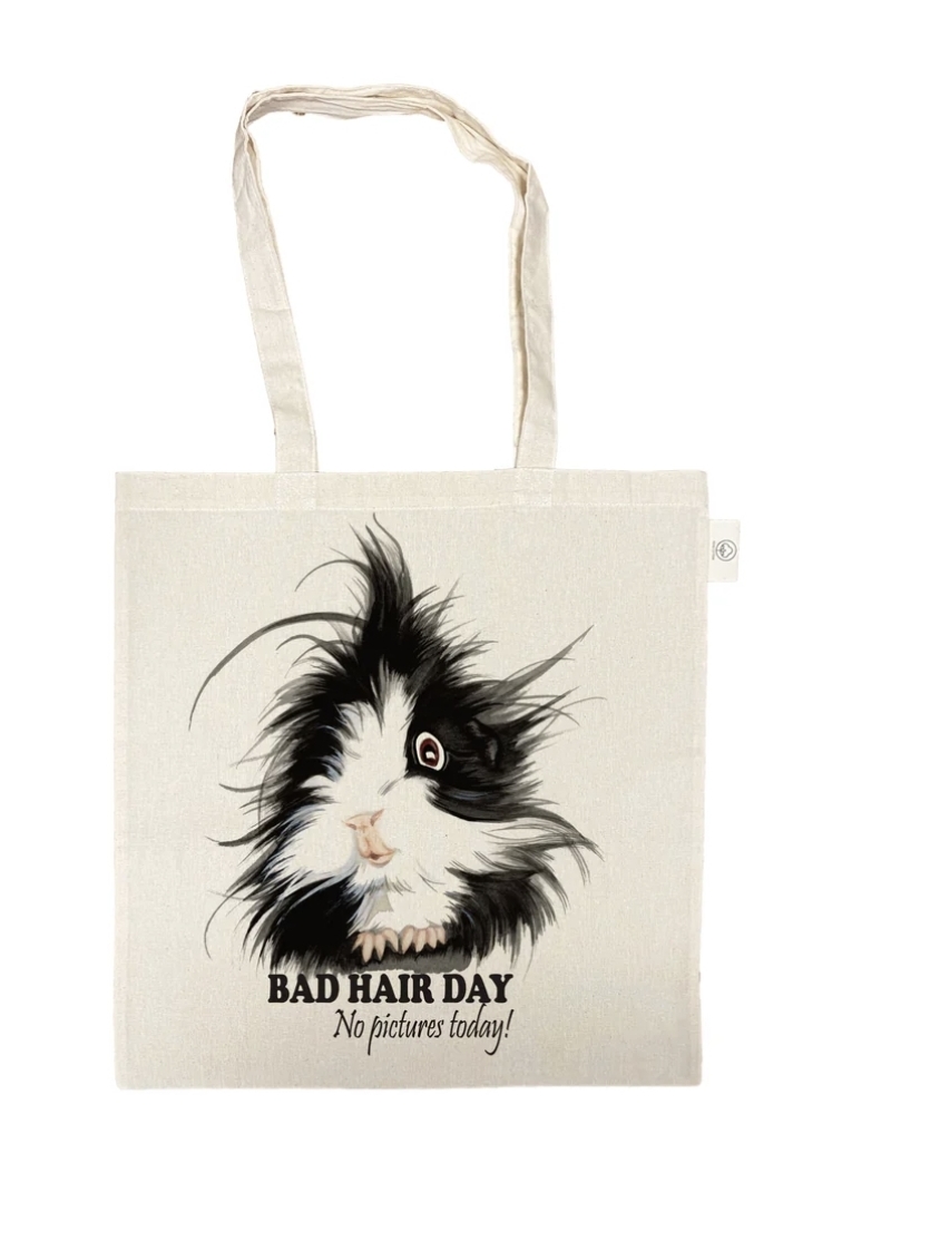 Katoenen tas - Bad Hair Day - No pictures Today