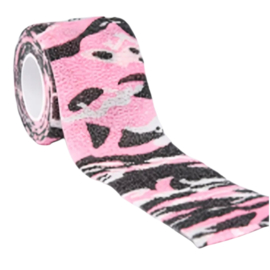 Animal Elastiche bandage / verband 5 cm x 4,5 meter Camouflage Roze
