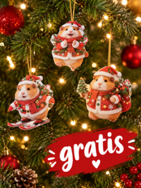 KERST Cavia Hanger ** GRATIS 1 BIJ BESTELLING VAN €50,- OF MEER