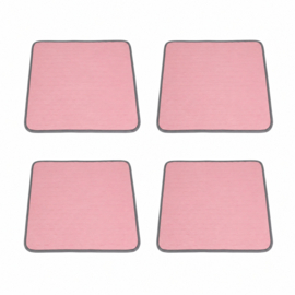 4 x anti plas mat  30 x 30 cm Roze