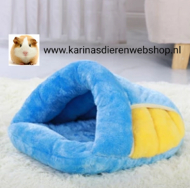 Slaapzak Knuffelzak Fluffy Blauw Geel