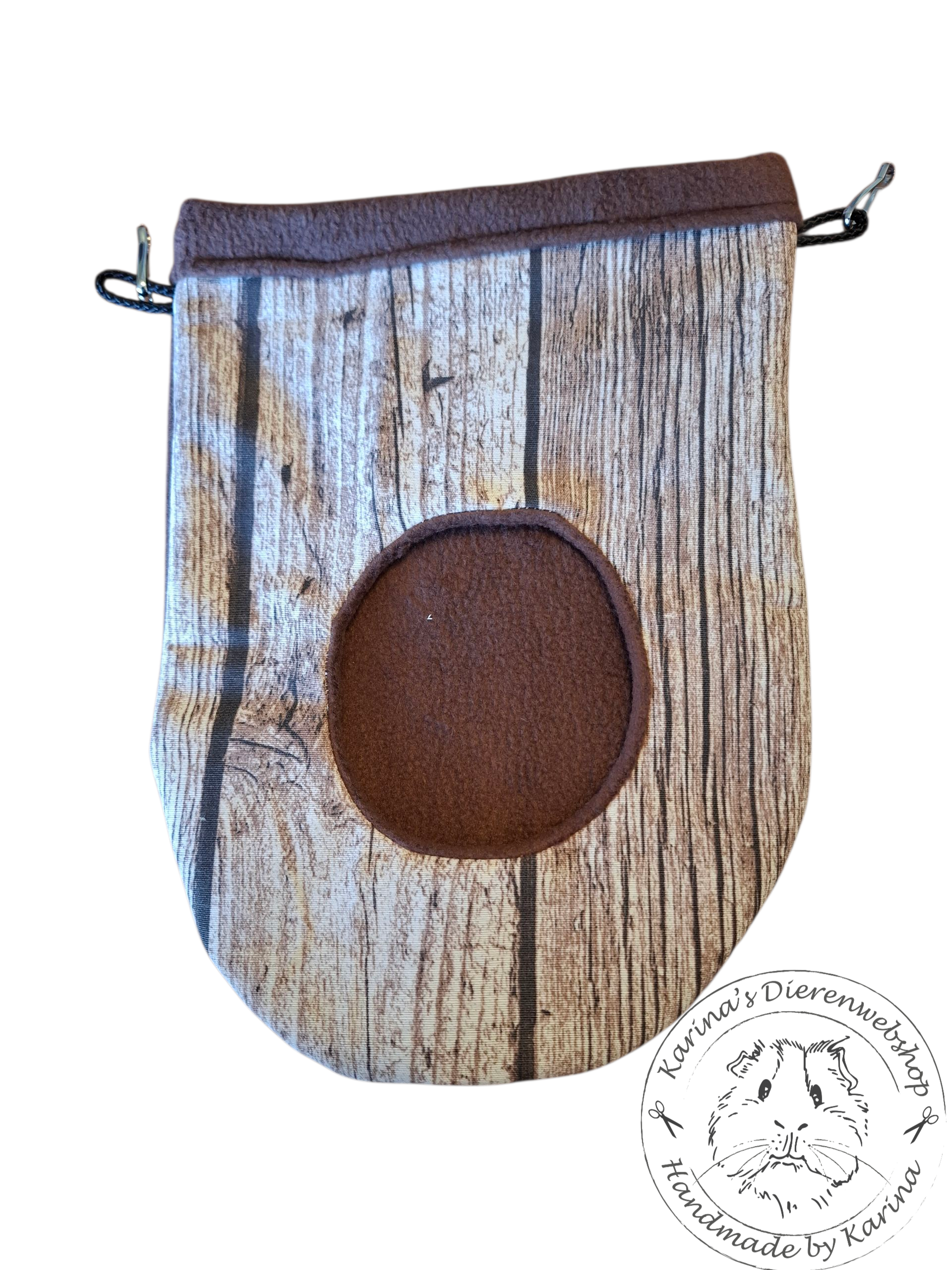 Hooizak Deluxe  " hout " met donkerbruin