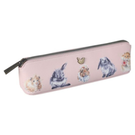 Make Up tas / Pennen Etui Cavia Konijn Hamster Piggy in the Middle Wrendale Design Ltd