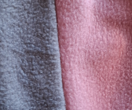 Hangmat  "knaagdier"  XL .... Fleece grijs / oud roze