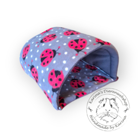 Slaap Tunnel " lieveheersbeestje fleece  "