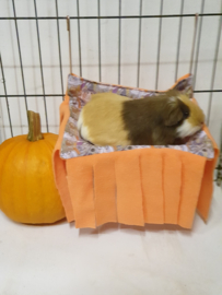 Schuil Hangmatje " knaagdier " XL ...... Cavia Print HALLOWEEN