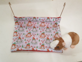 Hangmat  "knaagdier"  XL .... Cavia  Print KERST