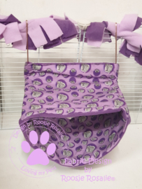 Dubbele Relax Hangmat XL " Ratjes Purple " Roosje Rosalie