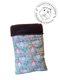 Handgemaakte Slaapzak Deluxe  " Cavia Print Adventure "