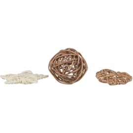 Kerstmis rotan set, 3 st.