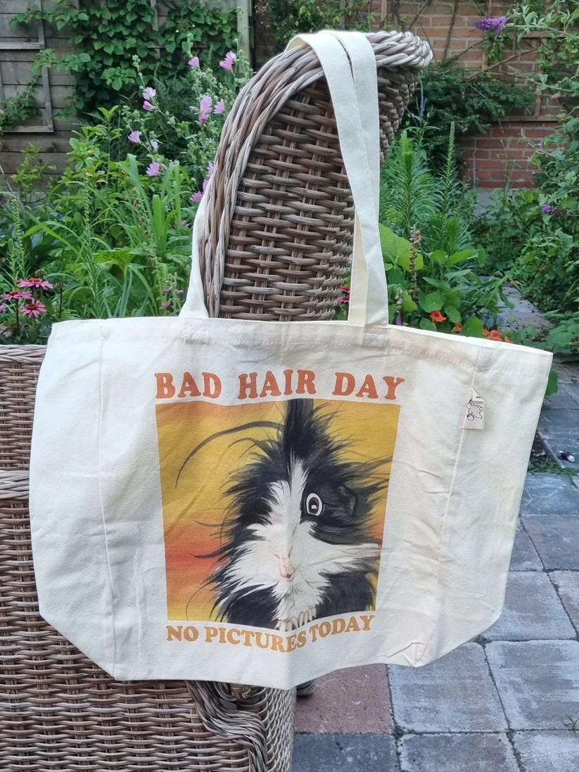 Katoenen Big Shopper Tote Bag Cavia - B