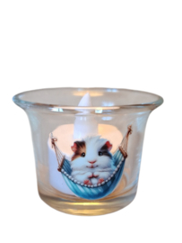 Waxinelicht houder met led verlichting Cavia  hangmat