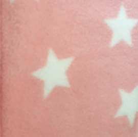 Hangmat  "knaagdier" fleece roze met witte sterren