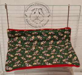 Hangmat  "knaagdier"  XL .... Kerst Cavia’s Charlie & Benben van RoosjeRosalie Design
