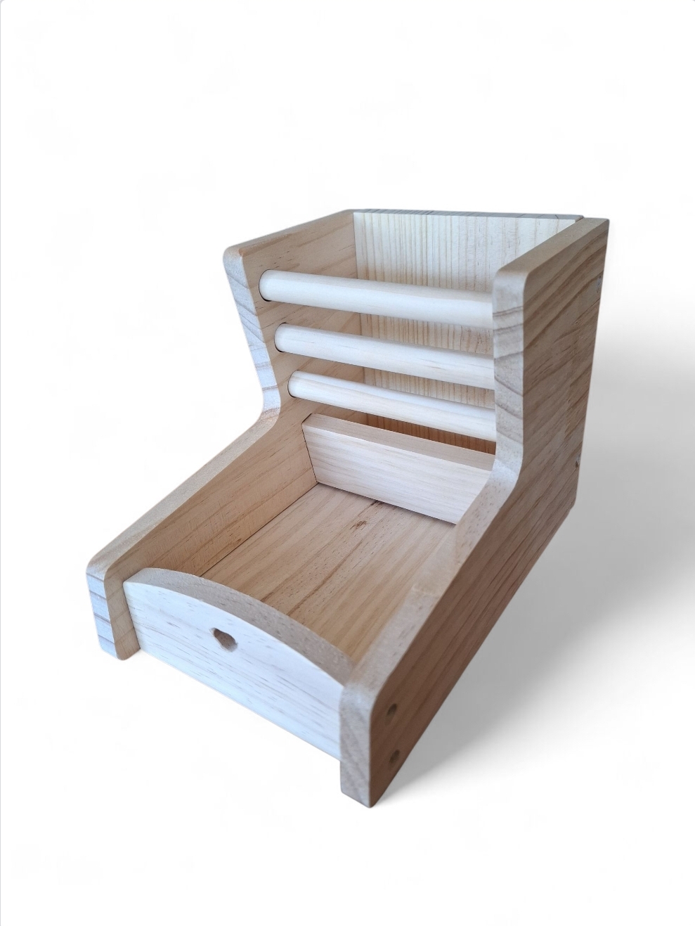 Eetbak met  hooiruif hout