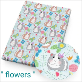 Cavia Print " flowers "