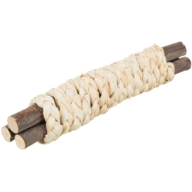 Knaagspeelgoed hout met stro