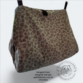 Hangend Huis/hangmat met pee pad/baleinen voor bv chinchilla of rat ....... custom made