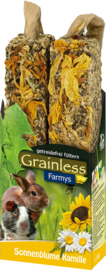 JR Farm knaagdier Grainless Farmys zonnebloem/kamille, 140 gram