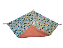 Enkele Hangmat " Gekleurde Bolletjes  ` ,  assorti achterkant