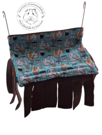 Schuil Hangmatje " knaagdier " XL ...... Cavia Print Coffee
