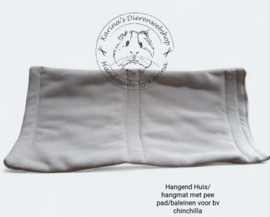 Hangend Huis/hangmat met pee pad/baleinen voor bv chinchilla of rat ....... custom made