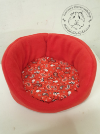 Snuggle bed  " Rood met  boeren zakdoek "