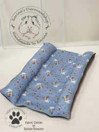 Bunny Snuggle Bed " Hop&Flop " L .... Sweet Bunny Madelief met viooltjes stof van RoosjeRosalie®